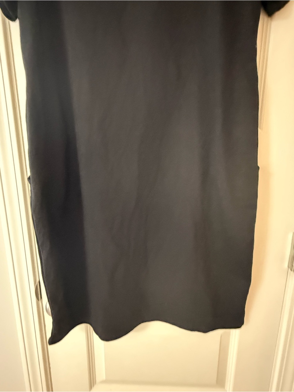 Black T-shirt Dress with Gold Logo Embellishment New With Tags Size Large - Picture 8 of 8
